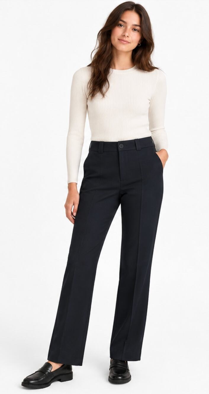 Abercrombie & Fitch Mid Rise Tailored Trouser Pants Size 26